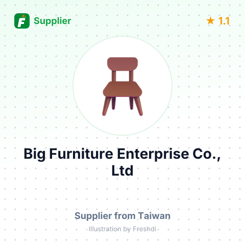 Big Furniture Enterprise Co., Ltd – summary card, no photo uploaded yet