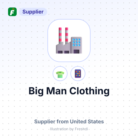 Big Man Clothing – summary card, no photo uploaded yet