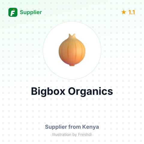 Bigbox Organics  – summary card, no photo uploaded yet