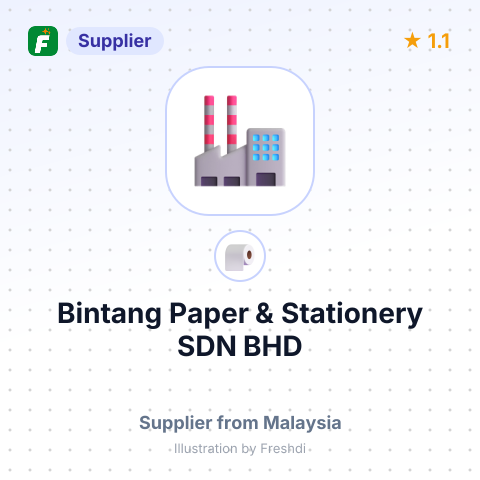 Bintang Paper & Stationery SDN BHD – summary card, no photo uploaded yet