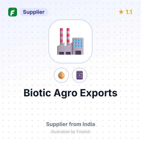 Biotic Agro Exports – summary card, no photo uploaded yet