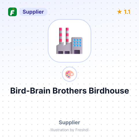 Bird-Brain Brothers Birdhouse – summary card, no photo uploaded yet
