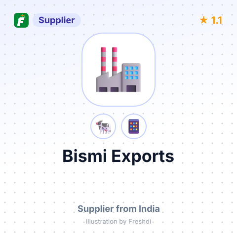 Bismi Exports  – summary card, no photo uploaded yet