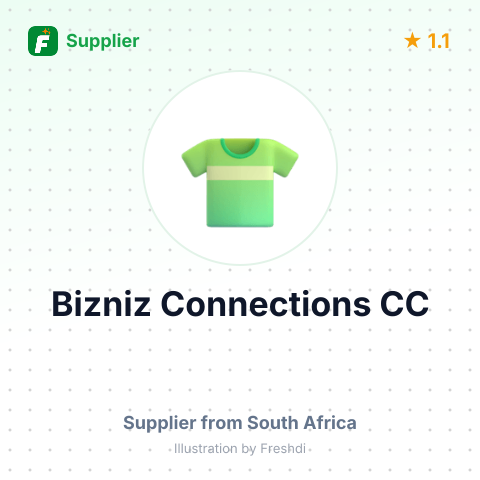 Bizniz Connections CC  – summary card, no photo uploaded yet