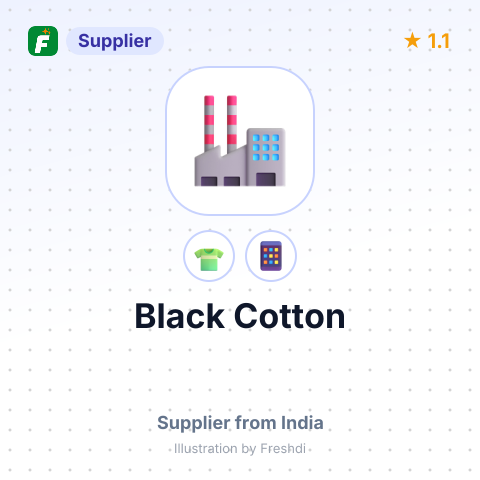 Black Cotton  – summary card, no photo uploaded yet