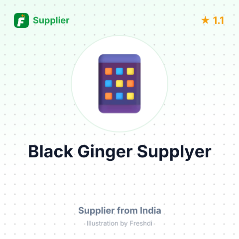 Black Ginger Supplyer  – summary card, no photo uploaded yet