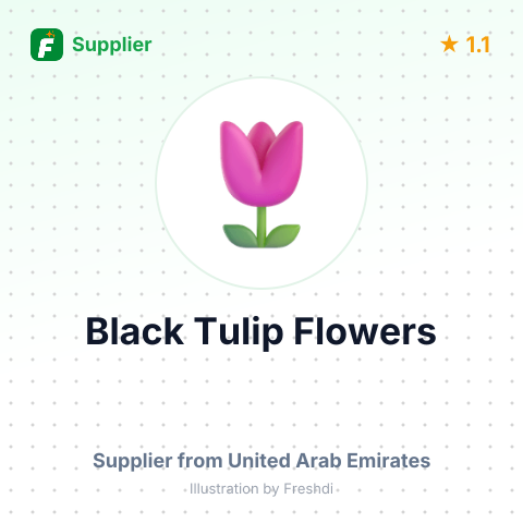 Black Tulip Flowers  – summary card, no photo uploaded yet