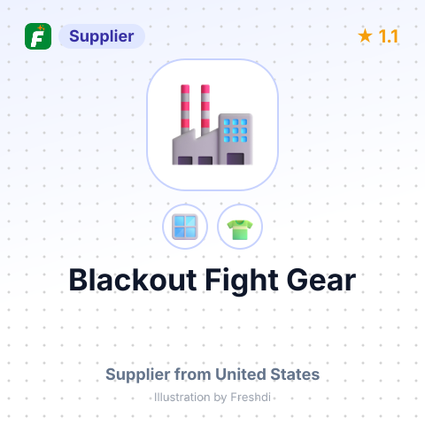 Blackout Fight Gear – summary card, no photo uploaded yet