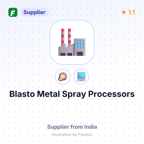 Blasto Metal Spray Processors  – summary card, no photo uploaded yet