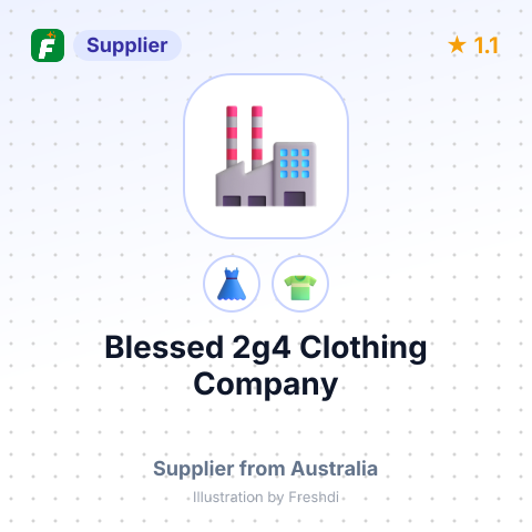 Blessed 2g4 Clothing Company – summary card, no photo uploaded yet