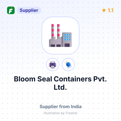 Bloom Seal Containers Pvt. Ltd. – summary card, no photo uploaded yet