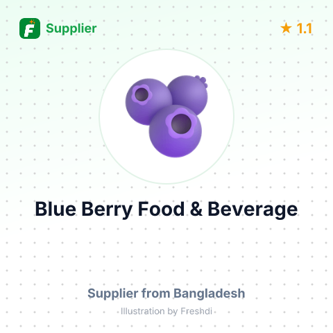 Blue Berry Food & Beverage  – summary card, no photo uploaded yet