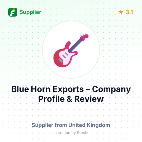 Blue Horn Exports – summary card, no photo uploaded yet