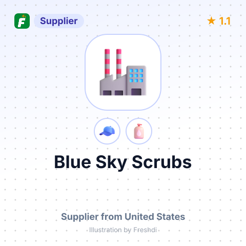 Blue Sky Scrubs – summary card, no photo uploaded yet