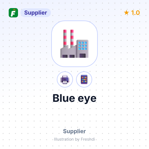 Blue eye – summary card, no photo uploaded yet