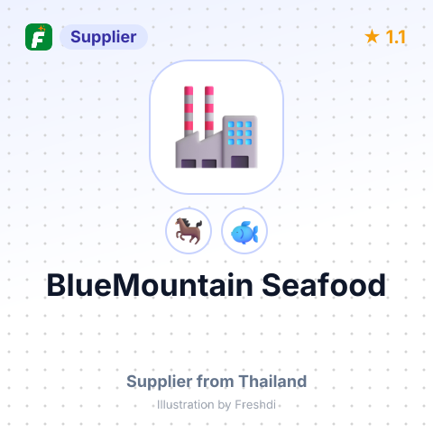 BlueMountain Seafood – summary card, no photo uploaded yet