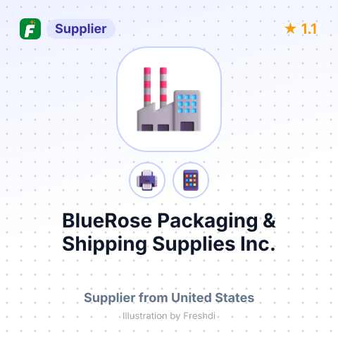 BlueRose Packaging & Shipping Supplies Inc. – summary card, no photo uploaded yet