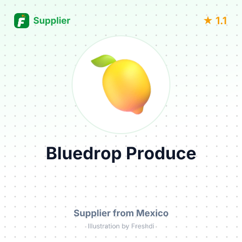 Bluedrop Produce  – summary card, no photo uploaded yet