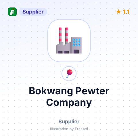 Bokwang Pewter Company – summary card, no photo uploaded yet