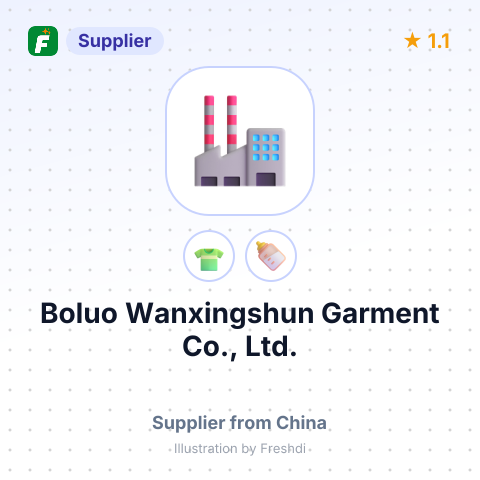 Boluo Wanxingshun Garment Co., Ltd. – summary card, no photo uploaded yet