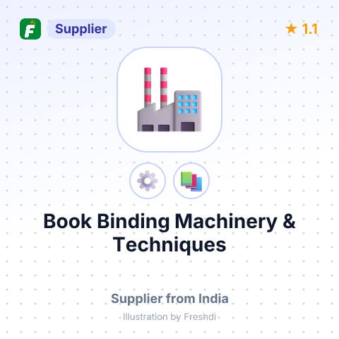 Book Binding Machinery & Techniques – summary card, no photo uploaded yet