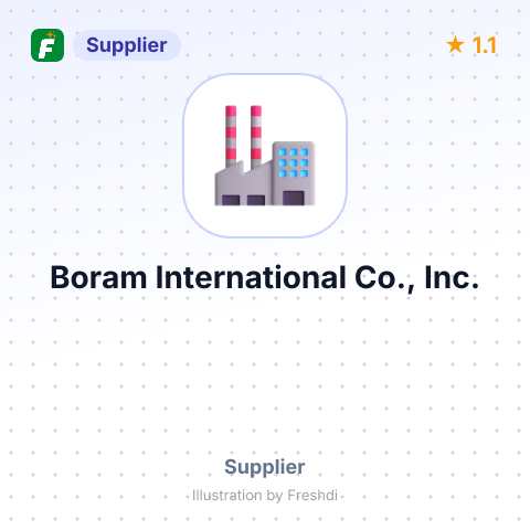 Boram International Co., Inc. – summary card, no photo uploaded yet