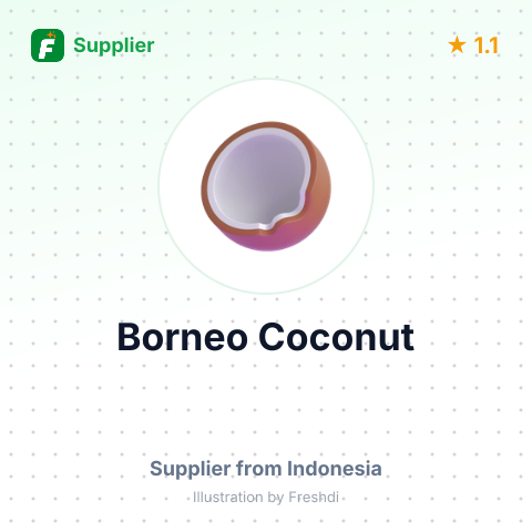 Borneo Coconut – summary card, no photo uploaded yet