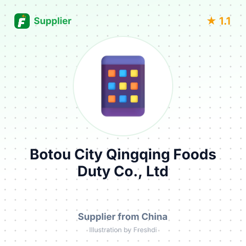 Botou City Qingqing Foods Duty Co., Ltd – summary card, no photo uploaded yet