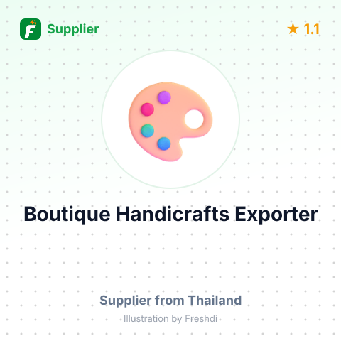Boutique Handicrafts Exporter – summary card, no photo uploaded yet