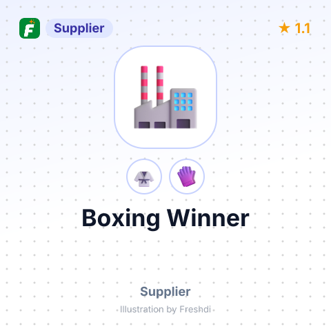 Boxing Winner – summary card, no photo uploaded yet