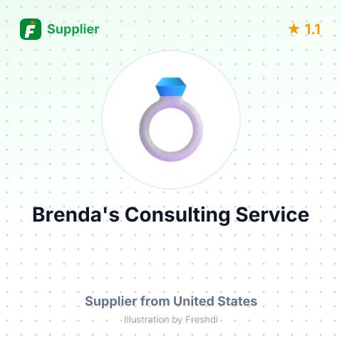 Brenda's Consulting Service – summary card, no photo uploaded yet