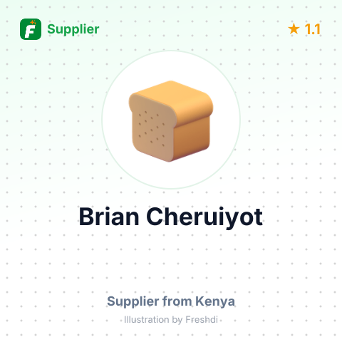 Brian Cheruiyot  – summary card, no photo uploaded yet