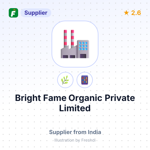 Bright Fame Organic Private Limited – summary card, no photo uploaded yet