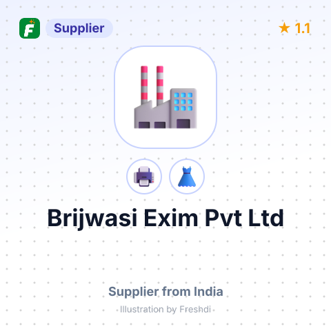 Brijwasi Exim Pvt Ltd – summary card, no photo uploaded yet