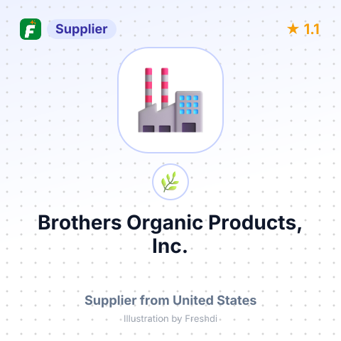 Brothers Organic Products, Inc. – summary card, no photo uploaded yet