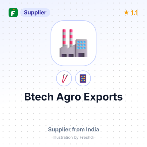 Btech Agro Exports  – summary card, no photo uploaded yet