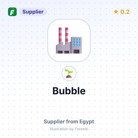 Bubble  – summary card, no photo uploaded yet