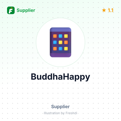 BuddhaHappy – summary card, no photo uploaded yet