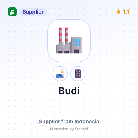 Budi  – summary card, no photo uploaded yet
