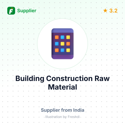 Building Construction Raw Material – summary card, no photo uploaded yet