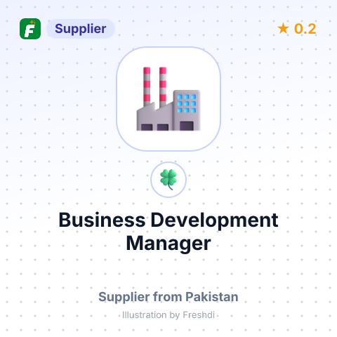 Business Development Manager – summary card, no photo uploaded yet