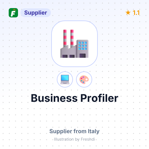 Business Profiler – summary card, no photo uploaded yet