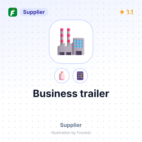 Business trailer – summary card, no photo uploaded yet