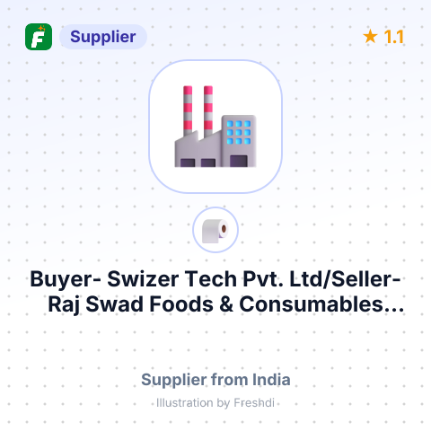 Buyer- Swizer Tech Pvt. Ltd/Seller-Raj Swad Foods & Consumables Pvt. Ltd – summary card, no photo uploaded yet