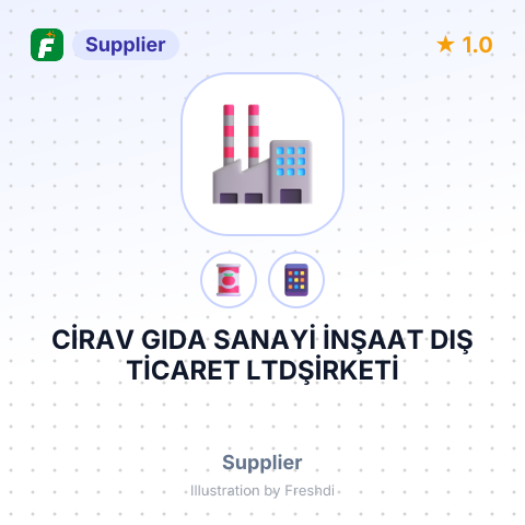 CİRAV GIDA SANAYİ İNŞAAT DIŞ TİCARET LTDŞİRKETİ – summary card, no photo uploaded yet