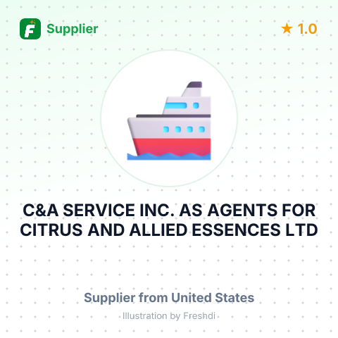 C&A SERVICE INC. AS AGENTS FOR CITRUS AND ALLIED ESSENCES LTD – summary card, no photo uploaded yet