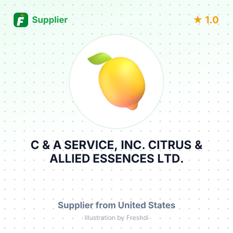 C & A SERVICE, INC. CITRUS & ALLIED ESSENCES LTD. – summary card, no photo uploaded yet