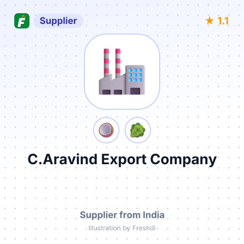 C.Aravind Export Company – summary card, no photo uploaded yet