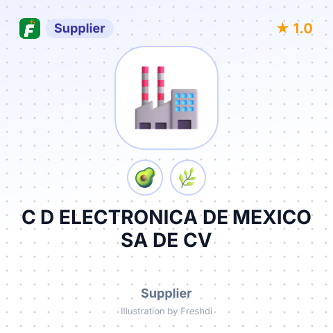C D ELECTRONICA DE MEXICO SA DE CV – summary card, no photo uploaded yet