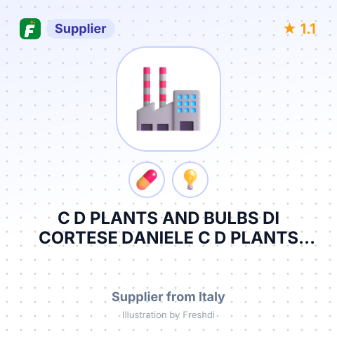 C D PLANTS AND BULBS DI CORTESE DANIELE C D PLANTS AND BULBS DI CORTESE DANIELE C D PLANTS AND BULBS DI CORTESE DANIELE – summary card, no photo uploaded yet
